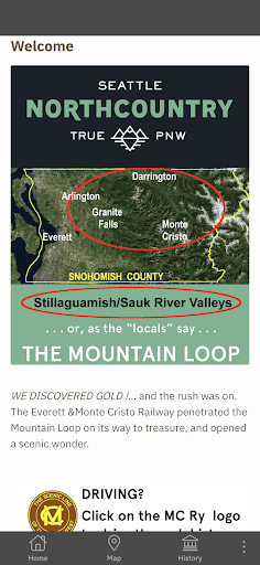 Android application Mountain Loop Tour screenshort
