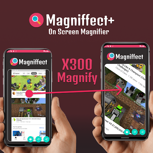 Android application Magniffect+ Magnify Screen screenshort
