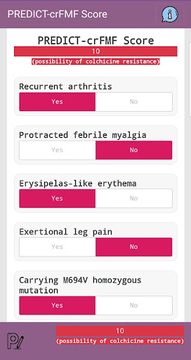 PREDICT-crFMF score Screen 3