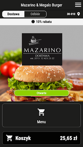Android application Mazarino & Megalo Burger screenshort