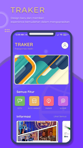 Android application Traker Kediri screenshort