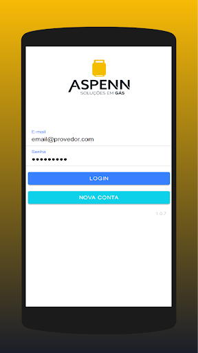 Android application Aspenn Gás screenshort