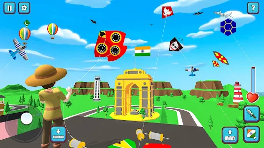Indian Kite Game: Pipa combate