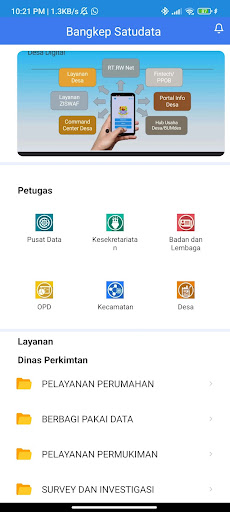 Android application Bangkep Satudata screenshort