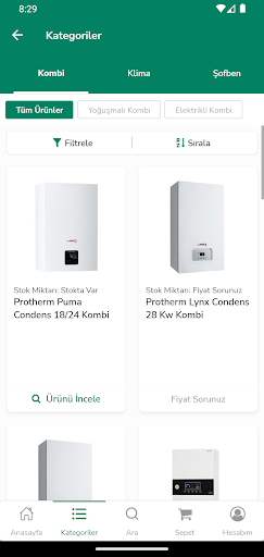 Uygun Kombi Klima Screen 3