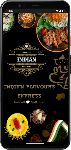 Android application Indian flavours express screenshort