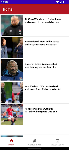 Android application Rugby Info screenshort