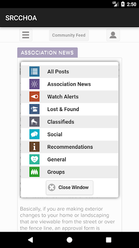 SRCCHOA Screen 2