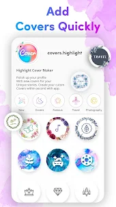 Cover Highlights + Logo Maker,