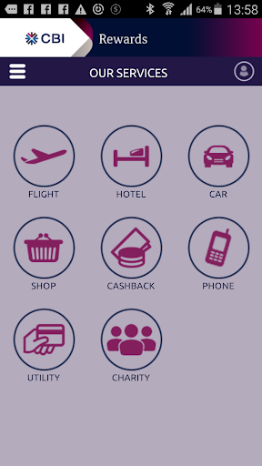 Android application CBI Rewards screenshort