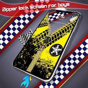 Zipper lock screen for boys Unknown