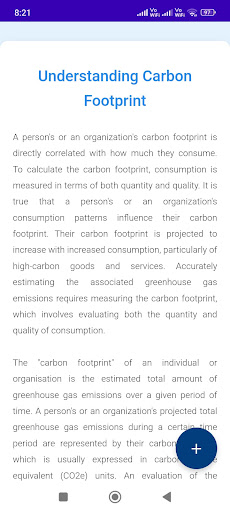 Carbon Footprint Calculator