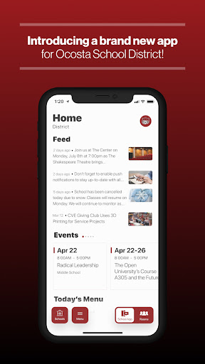 Android application Ocosta School District screenshort