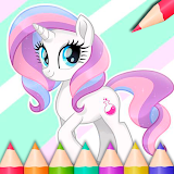 Coloring Unicorns Game Color by Number icon