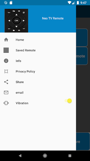 Neo TV Remote Control Screen 2
