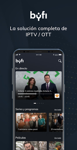 Android application Byfi TV screenshort