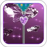 Diamond Heart Zipper Lock icon