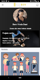 Visualização do aplicativo