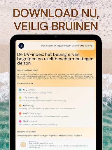 UV-index - Tan-widget