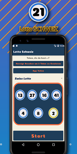 Android application Swiss Lotto screenshort