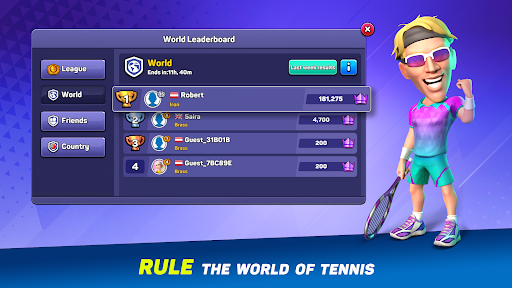 Hack Mini Tennis MOD APK 1.6.1 (Menu, Always Out Ball)