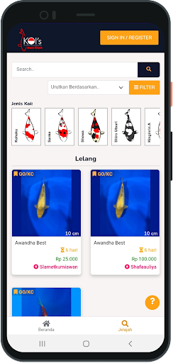 Kois Auction Screen 2