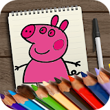 Easy Coloring Book Peppi Pig icon