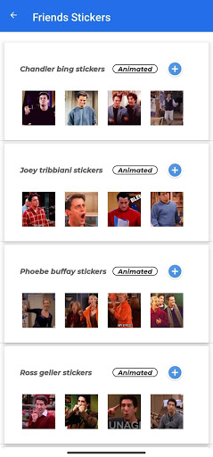 FRIENDS TV Show Animated Stick