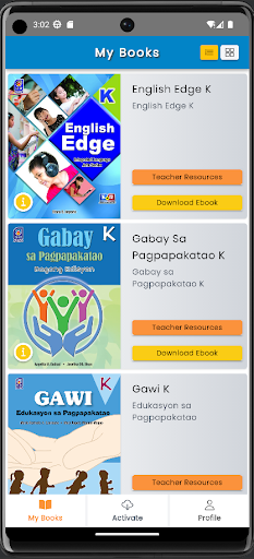 Android application MyEDGE eReader screenshort