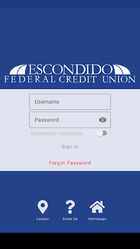 Android application Escondido Federal Credit Union screenshort