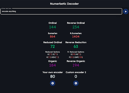 Numerbetic Decoder Screen 3
