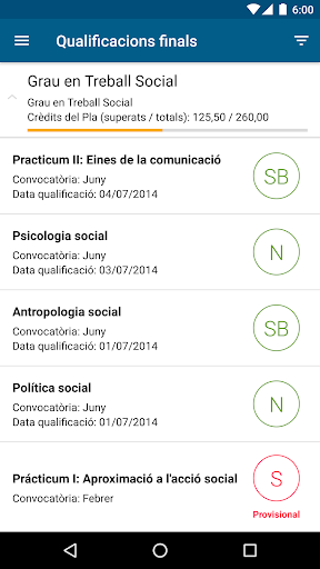 Academic Mobile IQS Screen 2