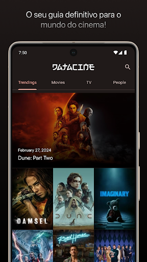 Android application Datacine screenshort