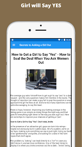 Screenshot 11 Secrets to Asking a Girl Out android