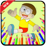 Nobita Superhero Coloring Page And Game icon