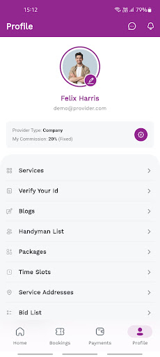 IDI Service Prestataire Screen 3