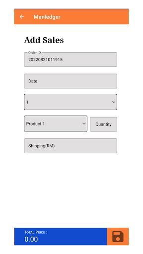 Manledger: Store Management Screen 3