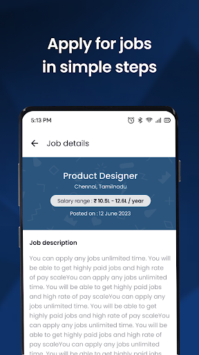 Kaam - Job Search App Screen 2