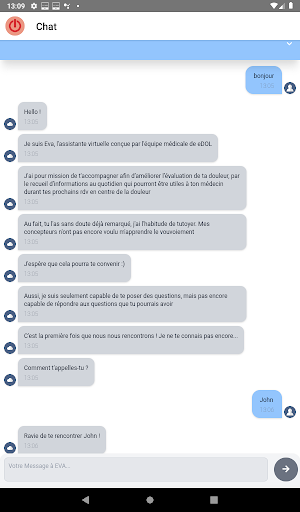 bepatient.chatbot Screen 2