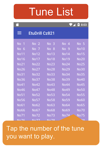 Android application Piano Etude Player | EtuDrill screenshort