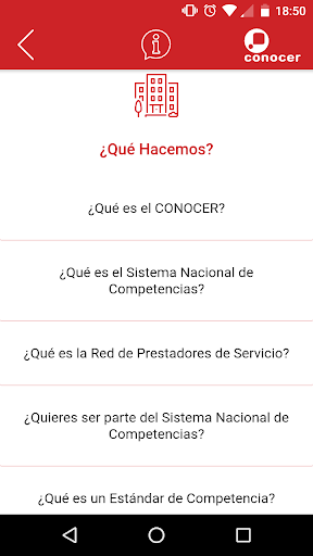 CONOCER Screen 3
