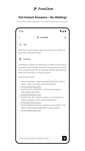 FranChat: AI Franchise Expert Screenshot 2 - AppWisp.com
