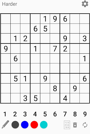 Android application Sudoku screenshort