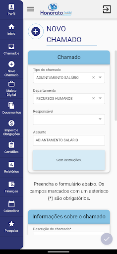 Honorato Contábil Screen 2