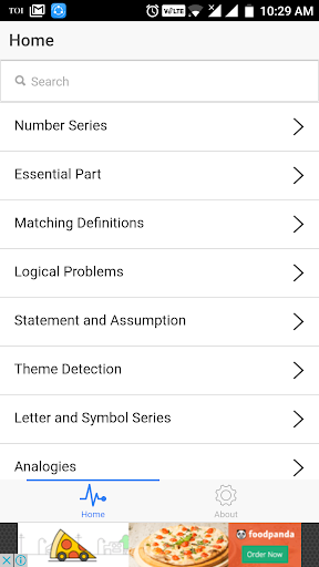 Android application Logical Reasoning Questions screenshort