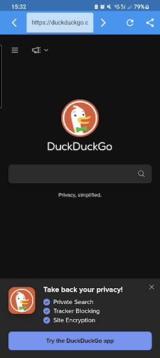 Android application PriBrowse screenshort
