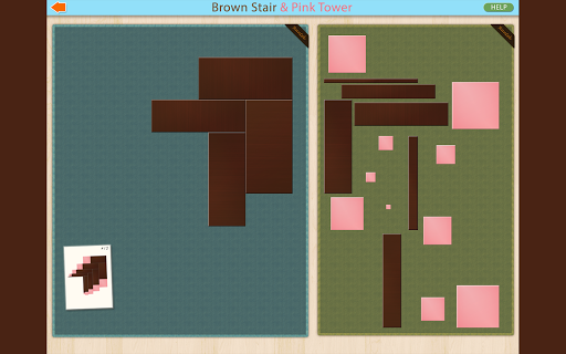 Montessori Pink Tower and Brow Screen 2