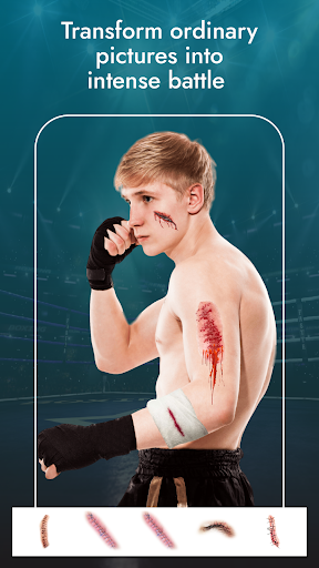 Fight Injury Face Photo Editor Screenshot
