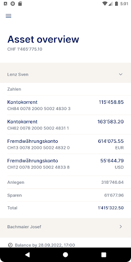 Ersparniskasse Schaffhausen Screen 2