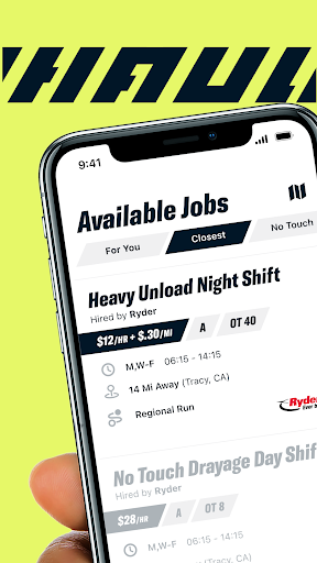 Android application Haul Driver screenshort